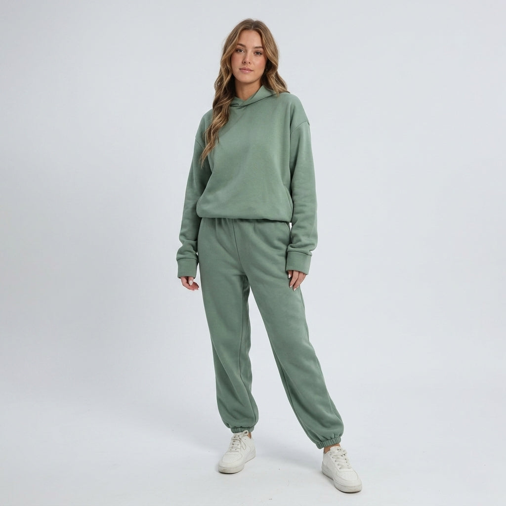 EVO | Damski komplet: bluza z kapturem i spodnie dresowe