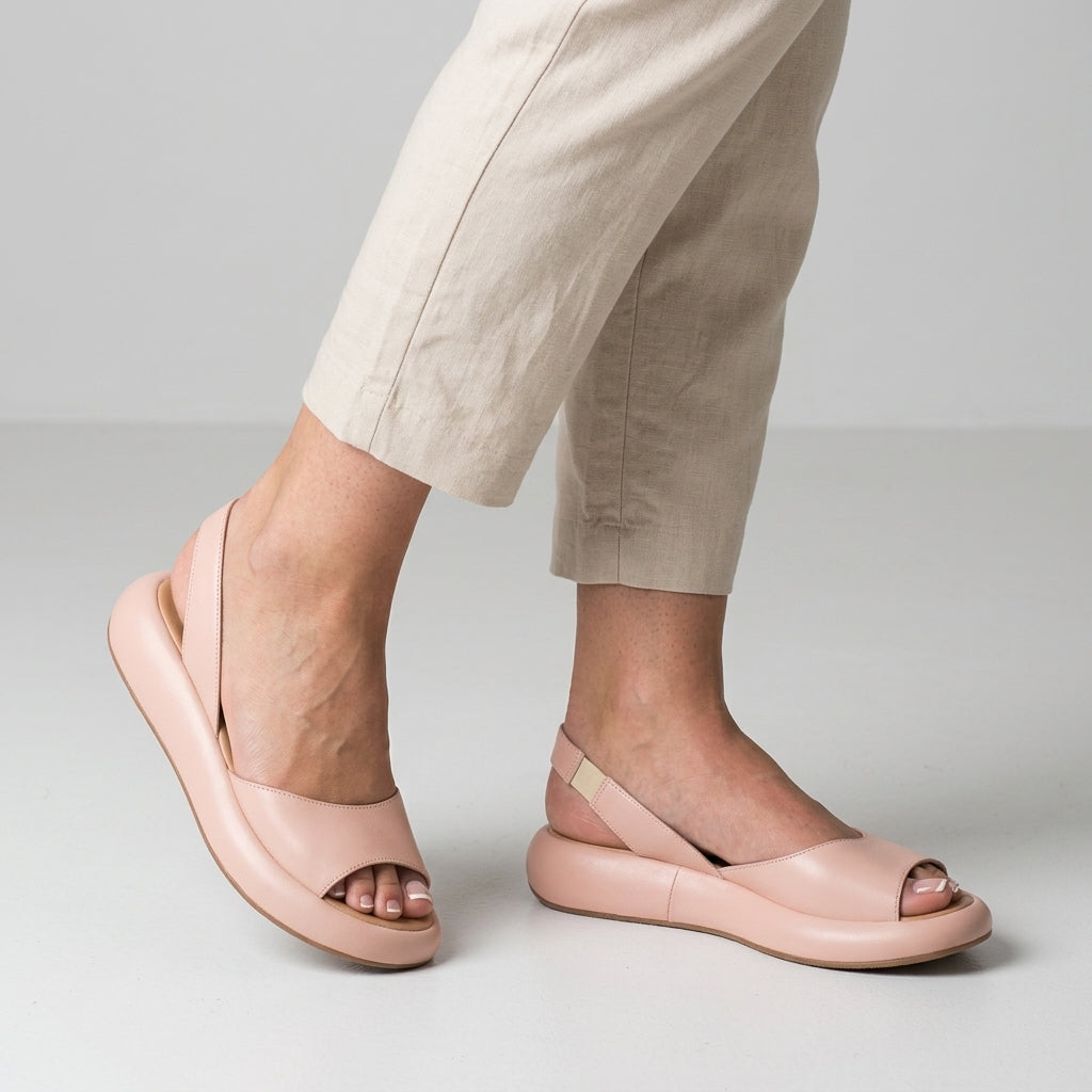 EVO | Damskie komfortowe sandały z paskiem slingback