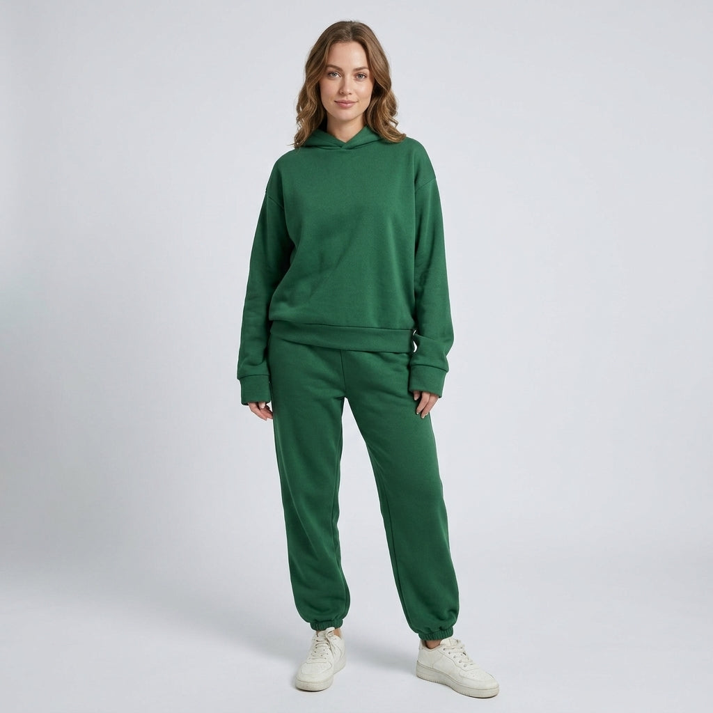 EVO | Damski komplet: bluza z kapturem i spodnie dresowe