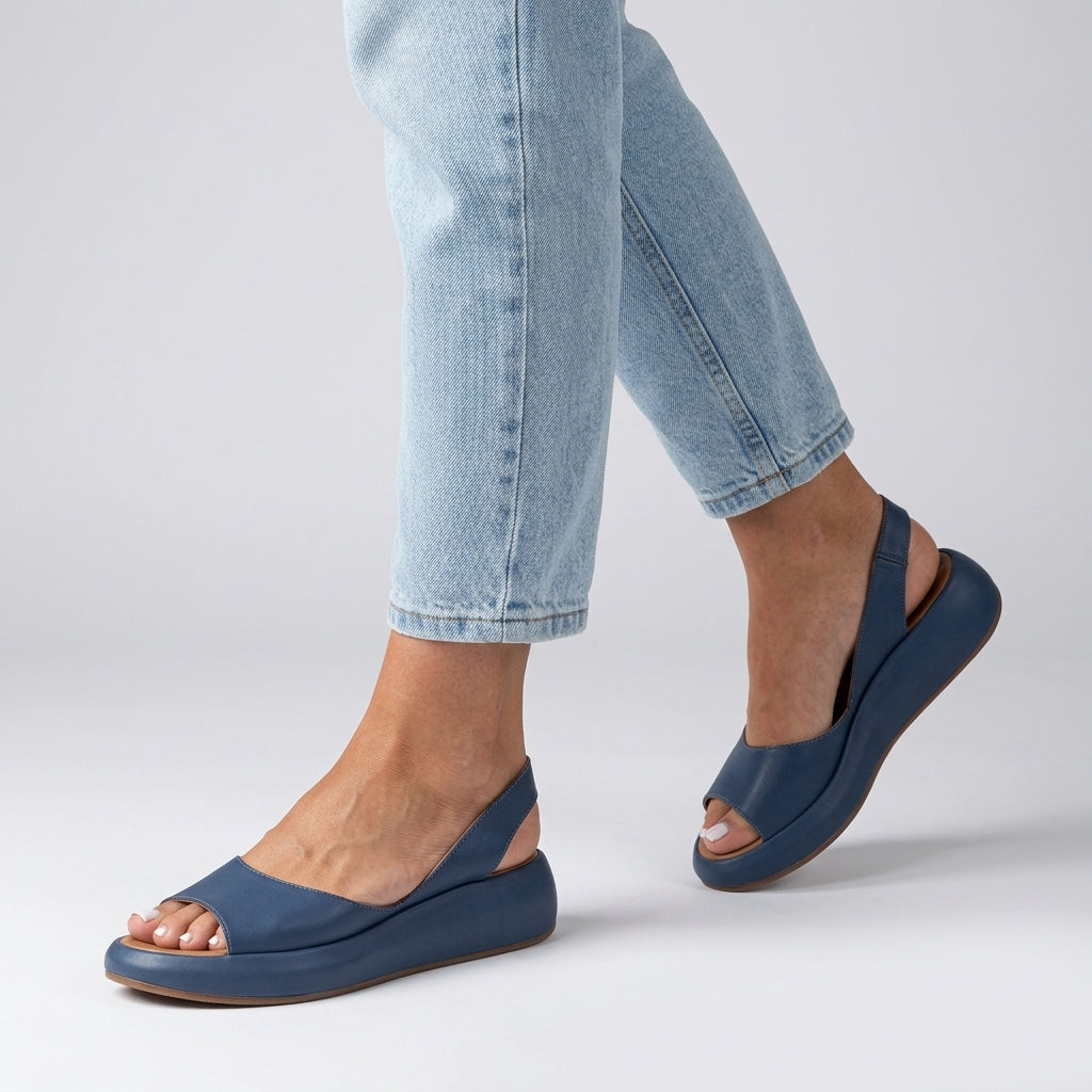 EVO | Damskie komfortowe sandały z paskiem slingback
