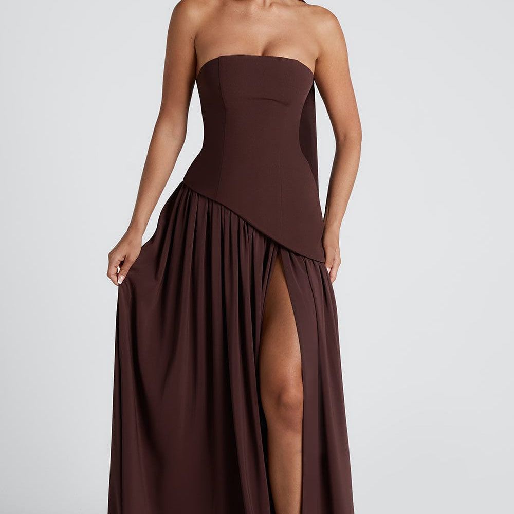 Luna Fashion House | Women’s Formal Dress Strapless Maxi Dress Women