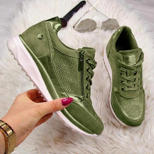 EVO | Damskie wspierające sneakersy z zamkiem