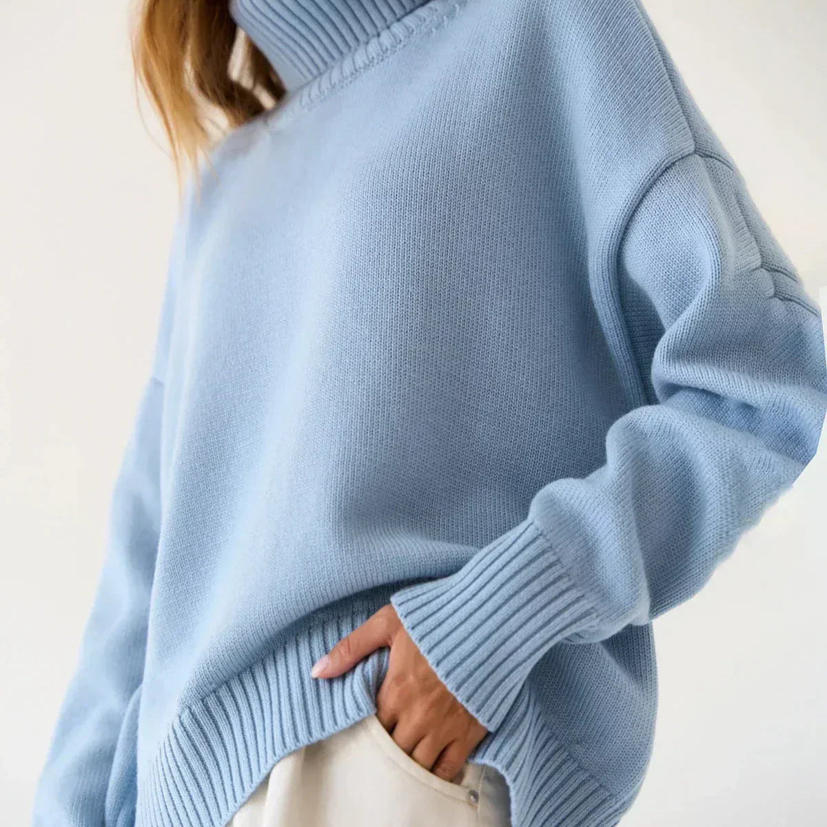 Women's Turtleneck Jumper Oversized